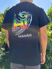 Hawaiian Rasta Tribal Design Premium Graphic Tee Men Cotton T-Shirt