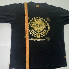 Vtg Y2K Brooklyn Xpress Shirt Mens XL Oversize Embroidered Foil Aztec Express