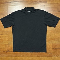 Chaorenbang T Shirt Mens L Black Short Sleeve Minimal Designer High Collar City