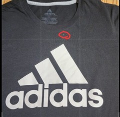 adidas Mens Sz Small Climalite Badge of Sport Graphic Tee Shirt Flawed