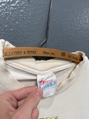 Vintage 90’s Hanes Work Sucks I’m Racing White Tee Shirt Size 2XL