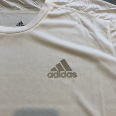 New Adidas Own The Run Tee White Running T-Shirt Stretch Men’s Size Large