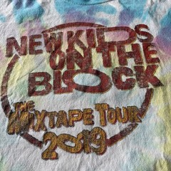 New Kids On The Block Mixtape Tour 2022 Men T-Shirt2XL Tie Dye Pink Double Sided
