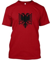 Albania-flag Tee T-Shirt Made in the USA Size S to 5XL
