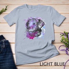 Golden Retriever Vintage Watercolor Dog Portrait Women Mom Unisex T-shirt