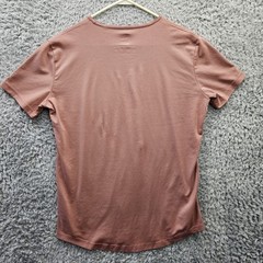 DAVID OUTWEAR T Shirt Undershirt Curve Hem Pink XL Fits Snug Like L Workout