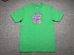 Apple Shirt Mens Small Green Animal Logo Graphic Tee Regenerative Cotton
