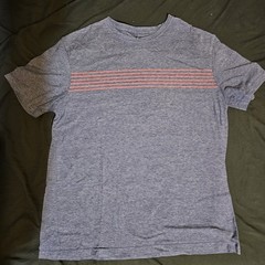 Lee Shirt Navy Blue Red Strips Size Large Men