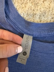 Next Level Apparel Blue Tee Size L American Dog USA 4th of July