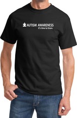 Buy Cool Shirts Autism Awareness T-shirt Time to Listen Tee