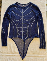 Men’s Sheer Mesh Beaded Shirt Rave Festival Club – Free Ship – Pup Approved!