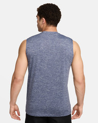NWT NIKE MEN’S HYDROGUARD Big & Tall Tank Top Swim T-Shirt Heather Navy Blue