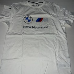 Puma BMW Motorsport Essential Logo Men’s T Shirt White Sz M $40 NEW