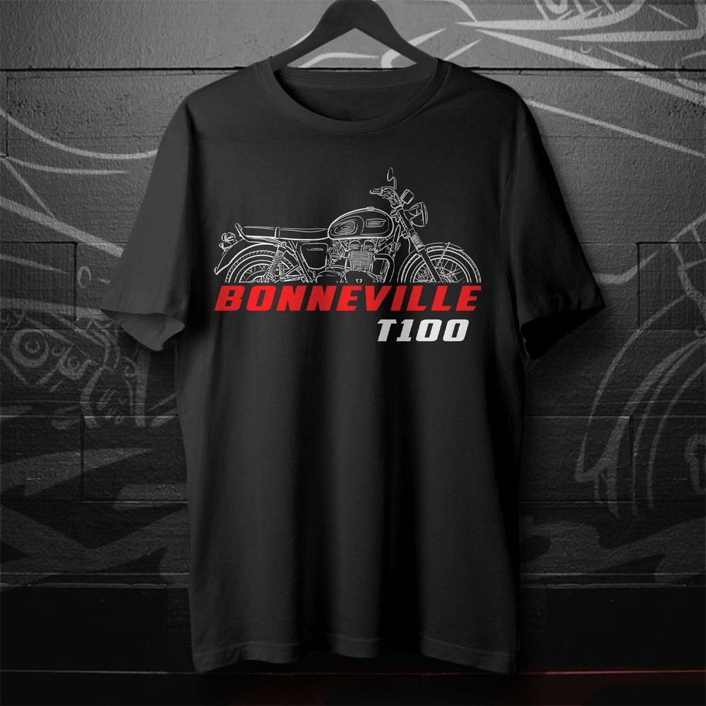 Illustration for a Triumph Bonnevile T100 2002-2024 fans – Motorcycle T-Shirt