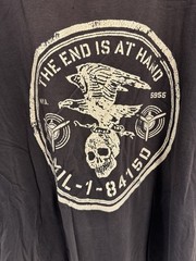 Skull Tshirt Black XL Scoop Neck