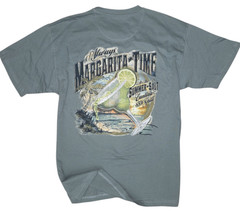 Newport Blue Men’s T-shirt -SIZE LARGE -Margarita -Dive Bar-Relax-Palm Trees-NEW