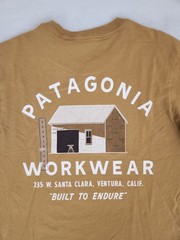 Patagonia Forge Born T-Shirt BobCat Brown Cotton Men’s Size Small New With Tags