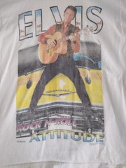 Elvis Presley-Fruit Of The Loom Sz Large T-shirt With Elvis Presley On The Front