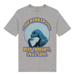 Funny Vintage Philosoraptor Dinosaur T-Shirt – 6 Colours – Ring Spun soft Cotton