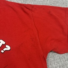 2011 Adventure Time Shirt Size L Cartoon Network Red What Time Is It Finn Jake