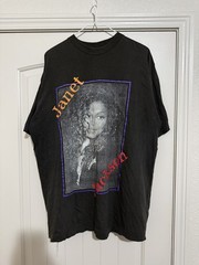VTG Rare 90s Janet Jackson any time any place DRY ROT vintage rap tee XL