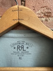 RRL Double RL Mens T Shirt Size XL, Teal 100% Cotton