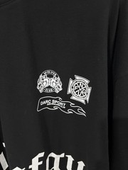 Darc Sport US Forever Premium Tee Men’s Wolf Graphic Crew Neck T-Shirt L Black
