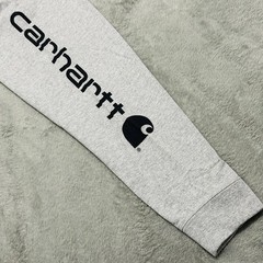 CARHARTT Shirt Men’s L Gray Long Sleeve Original Fit Logo Graphic Tee K231