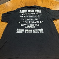 WWE The Rock Know Your Role Brahma Bull Champion Shirt Size XL