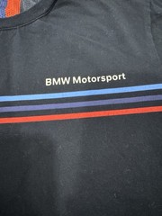 BMW Motorsport Navy L Men’s Crew Neck T-Shirt Short Sleeve Logo Graphic Print