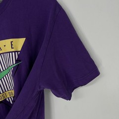 Nike Shirt Mens Large Purple Retro Art Deco Graphic Tee Athletic Dept