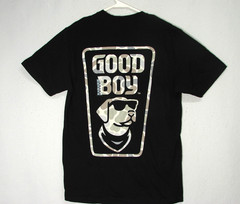 New JedCo Good Boy T-Shirt Black Camo Dog Sunglassesn Graphic Mens Size M