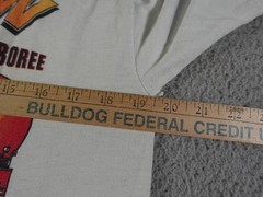 Vintage Fire Truck Shirt Mens Medium White Country Music Guitar Jamboree Fire