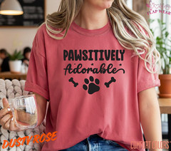 Unisex Pawsitively Adorable Dog Paw Print T-Shirt – Cute Pet Lover Graphic Tee