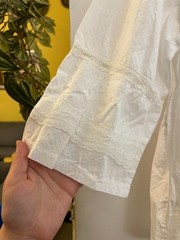 Maglietta bianca in cotone casual larga