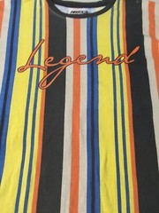 Y2K Mecca Mens XL Legend Stripped Multicolor Tshirt