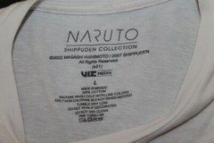 Naruto 2007 Shippuden 2002 Masashi Kishimoto T-Shirt Viz Media Large Vintage