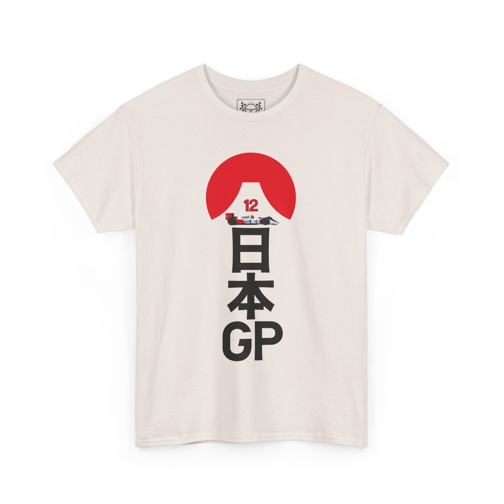 Ayrton Senna Japanese GP T-Shirt Formula Racing Fuji Rising Sun Tee F1 Fans Gift