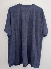 Fruit of the Loom Platinum T Shirt Men’s 3XL Blue Heather Pocket Tee