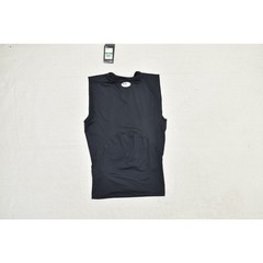 NEW Under Armour HeatGear Compression Sleeveless Shirt Black Size L