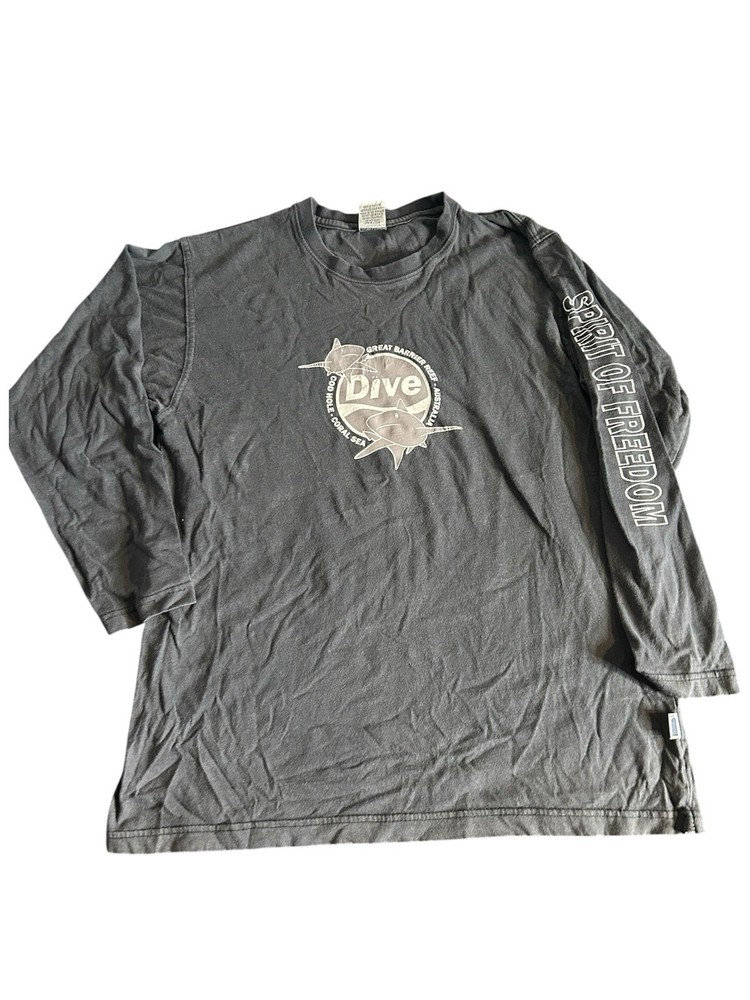 Vintage Spirit Of Freedom Dive Long Sleeve Shirt Tag Size Sm Made In Australia