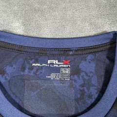RLX Ralph Lauren Ryder Cup 2020 Mens XXL Blue Camo Long Sleeve Golf Shirt USA