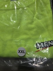 New in Package (NIP) Menards Mens 2XL Neon Safety Yellow HI-VIS XXL T-Shirt