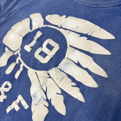 Vintage Abercrombie & Fitch Double Face Reversible Tee A & F Braves Native Small
