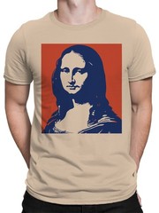Pop Art Mona Lisa Silhouette Men’s T-shirt