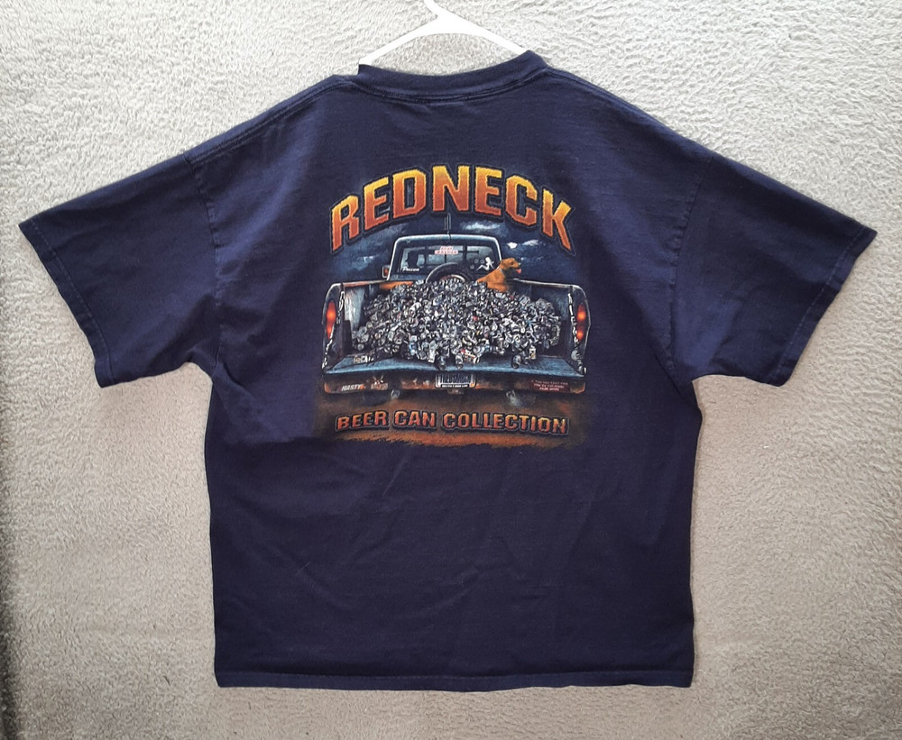 Vintage Delta Shirt Adult Extra Large Blue Redneck Sportsman Humor Outdoors Y2K