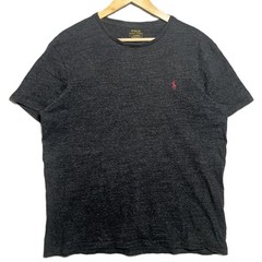 Polo Ralph Lauren Shirt Mens Large Custom Slim Fit Charcoal Grey Top Tee