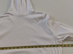 Mens Murano Liquid Luxury Long Sleeve Turtle Neck White Cotton Pullover Shirt L