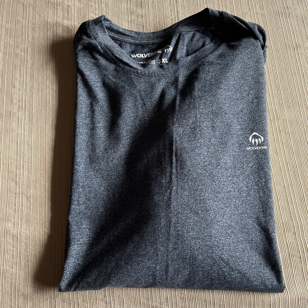 Wolverine Men’s 2XL Navy Heather Marine T-Shirt NWT