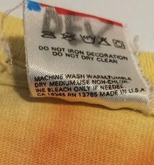 Peace Time Tie-Dye TShirt L Single Stitch Cotton T Shirt Stains 1990 Fruit Loom